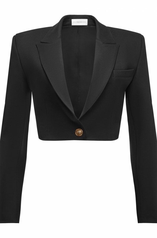 Cropped Tailored Blazer